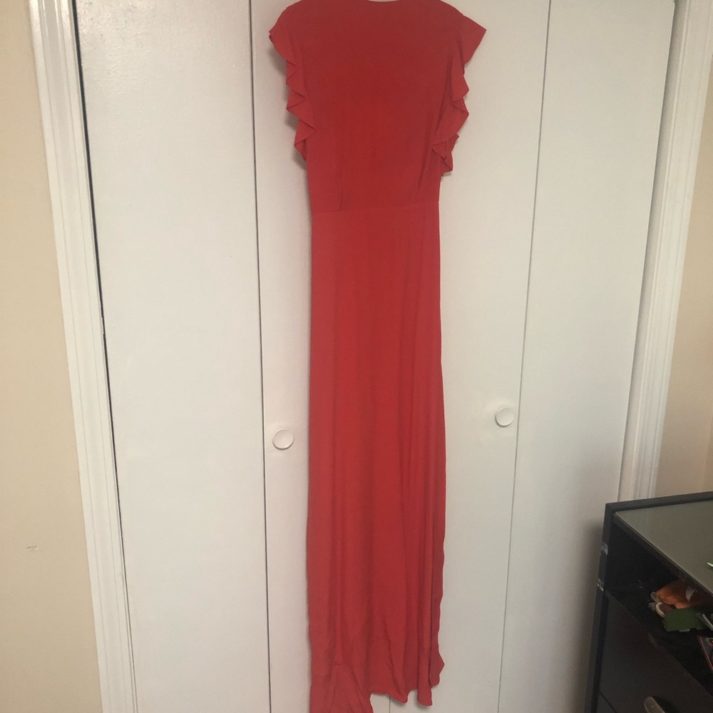 Express Ruffle Wrap Maxi Dress - Picture 3 of 4